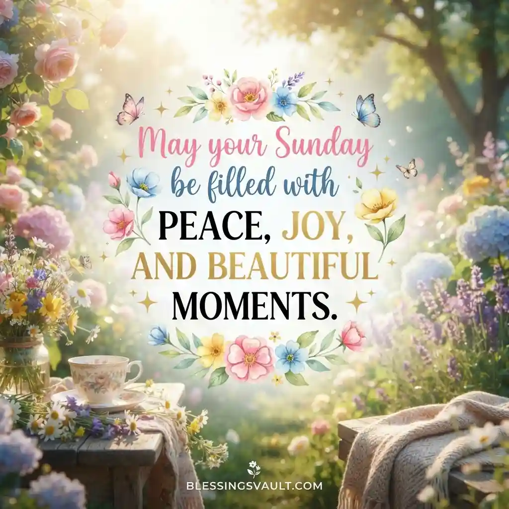 520 Powerful Inspirational Sunday Blessings Quotes Prayers & Wishes 2026 5 Sunday Blessings for Images