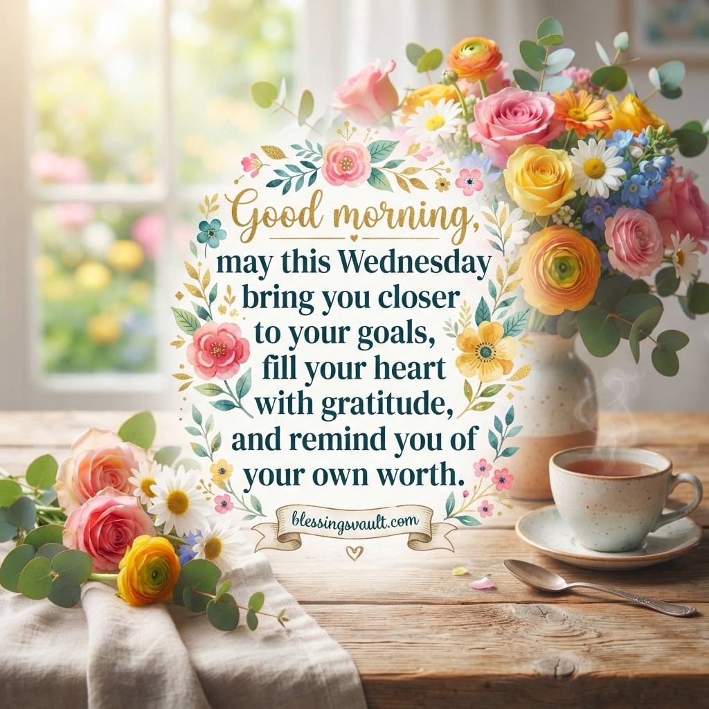 310 Beautiful Good Morning Wednesday Blessings 2026 3 Meaningful Wednesday Good Morning Images