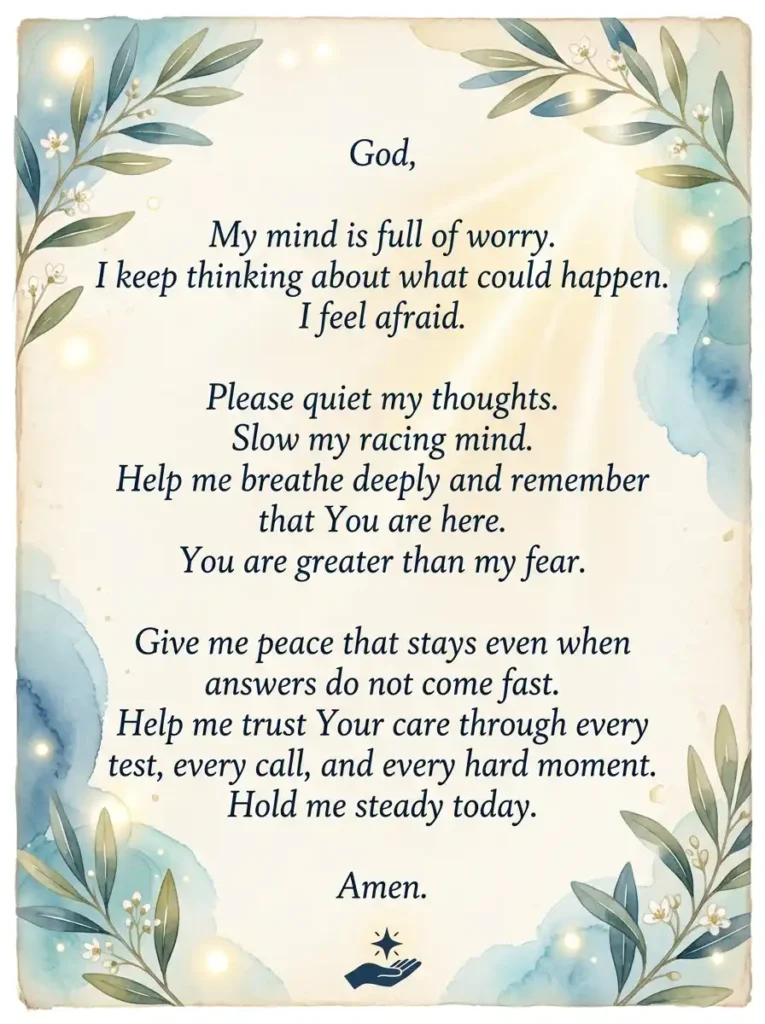 15 Best Prayers for Healing and Strength in Difficult Times 5 Prayer for Anxiety and Fear