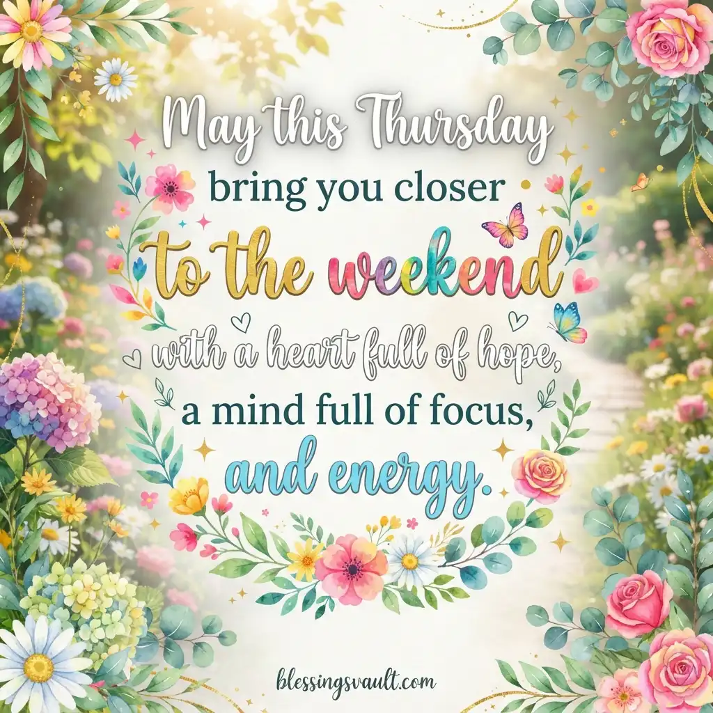 300 Beautiful Thursday Blessings, Quotes and Prayers 2026 8 Thursday Inspirational Quotes And Images
